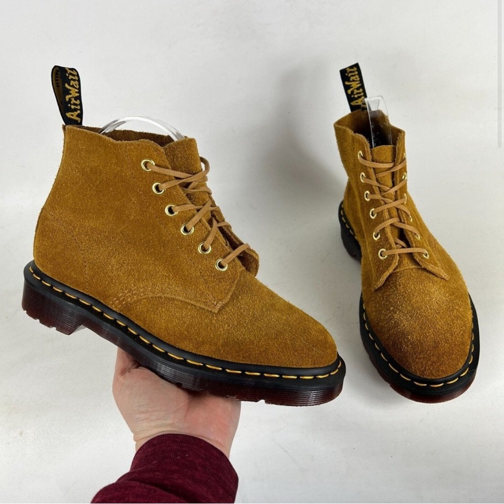 Dr. Martens 101 Women's 6 Brown Suede Leather Upper Lace Up High Top Ankle Boots